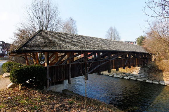 Gedeckte Holzbrücke von Niederglatt